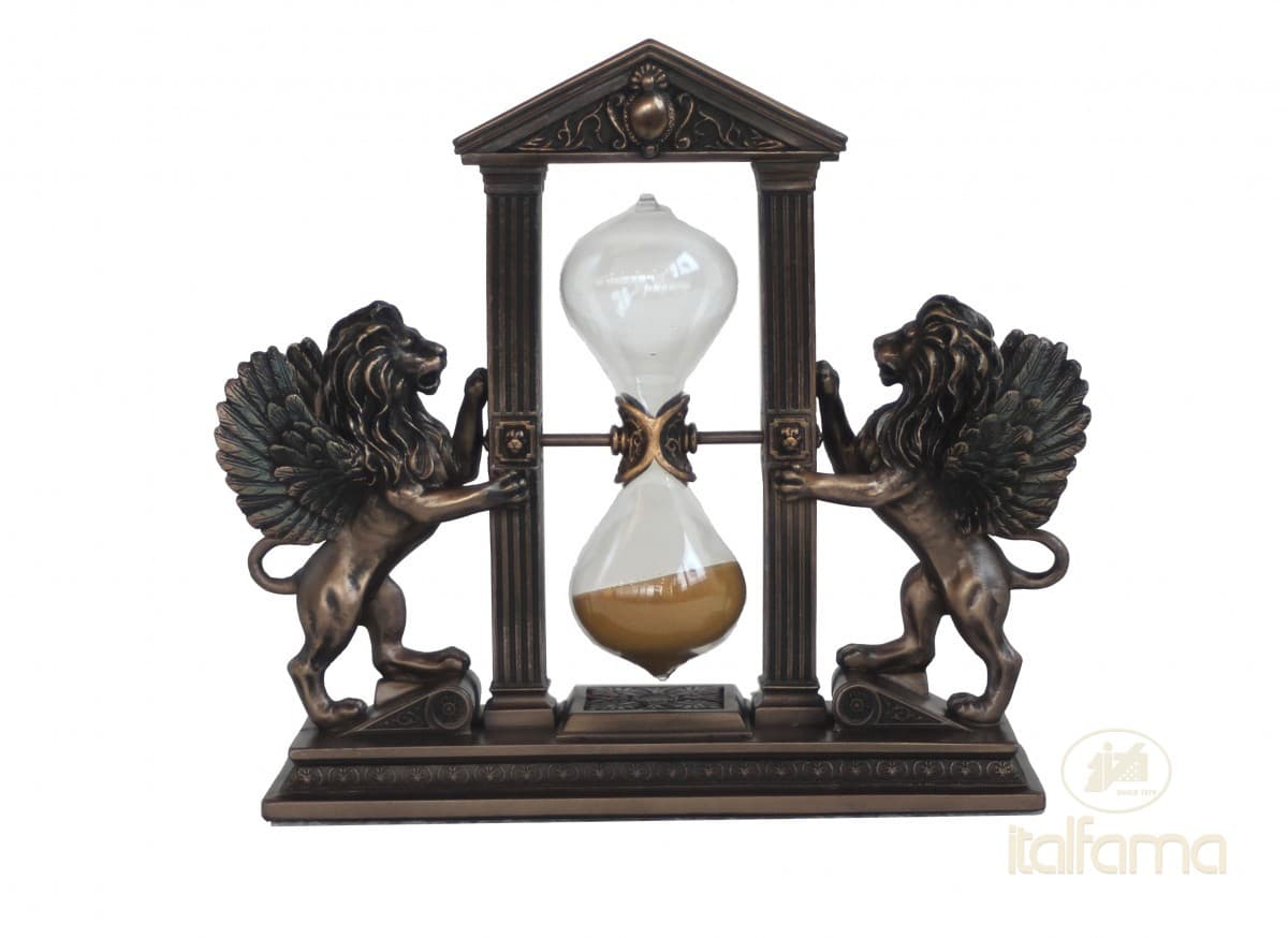 Italfama HOURGLASS WITH WINGED LIONS