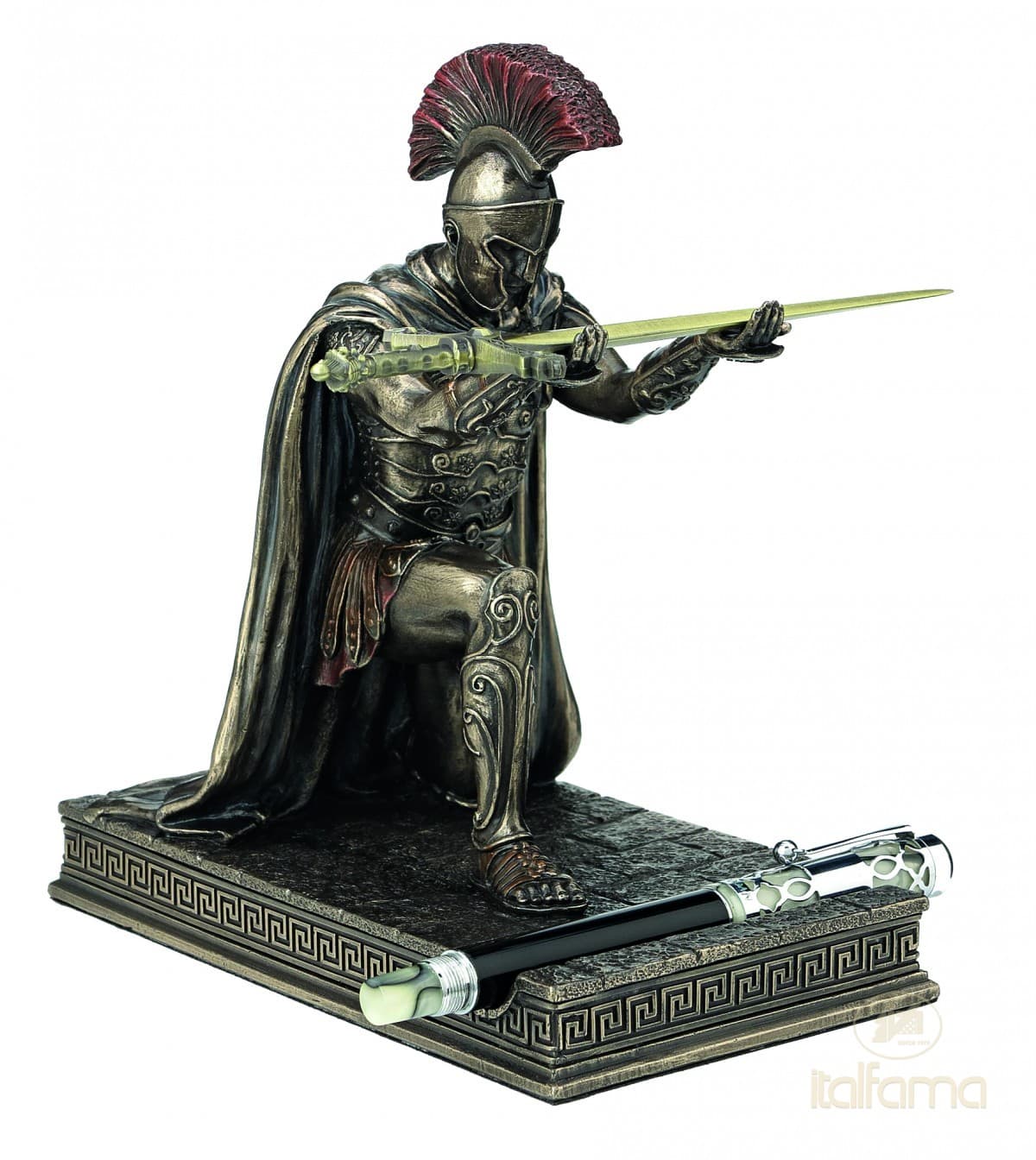 Italfama ROMAN COMMANDER PAPER CUTTER AND PEN HOLDER (pen not included)