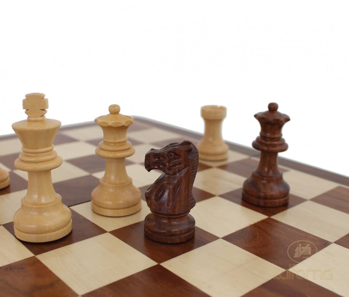 Italfama (4°size) "PREMIUM QUALITY" MAGNETIC WOODEN FOLDING CHESS SET