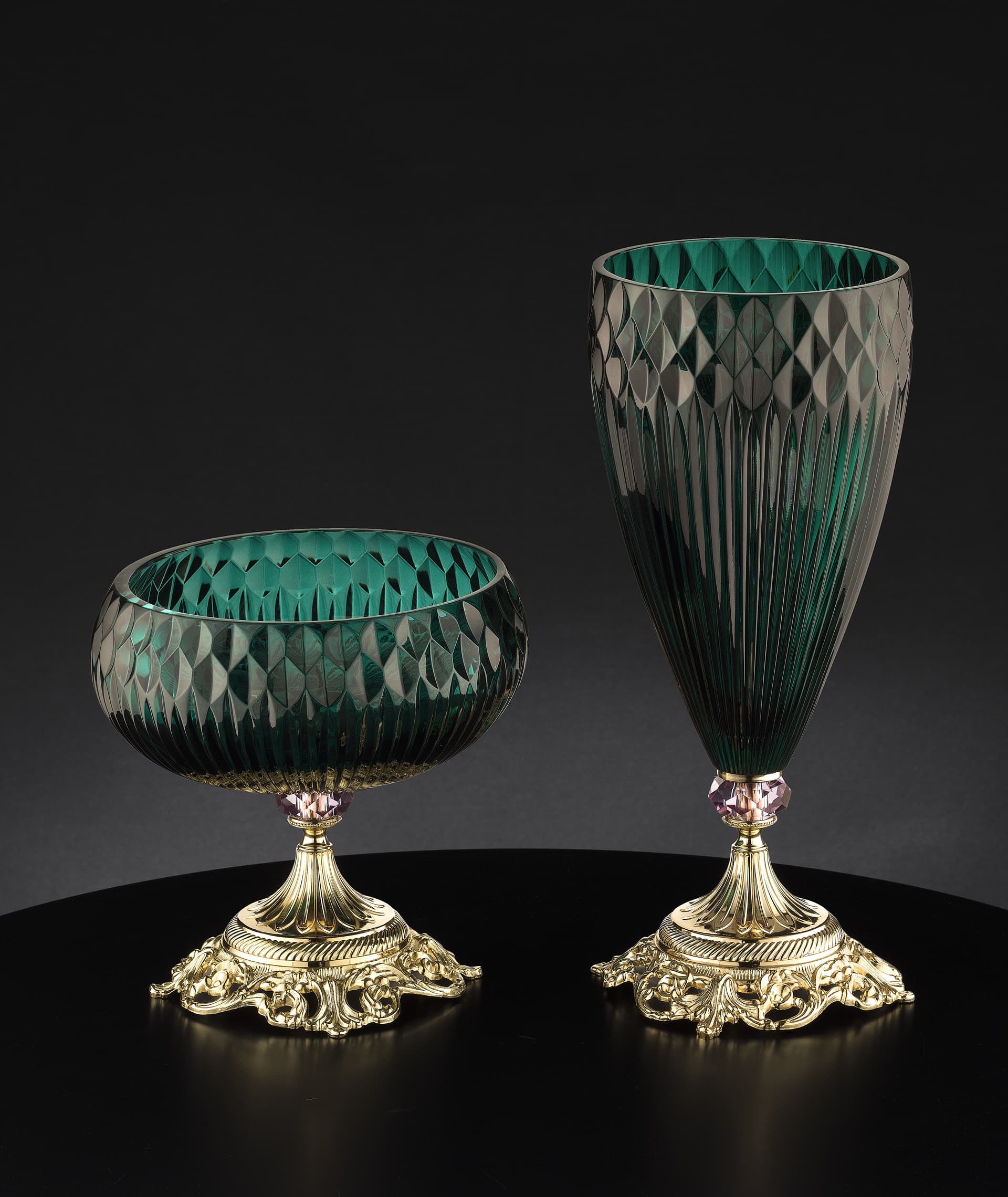 Euroluce Light of Italy Diamond Vase + CT